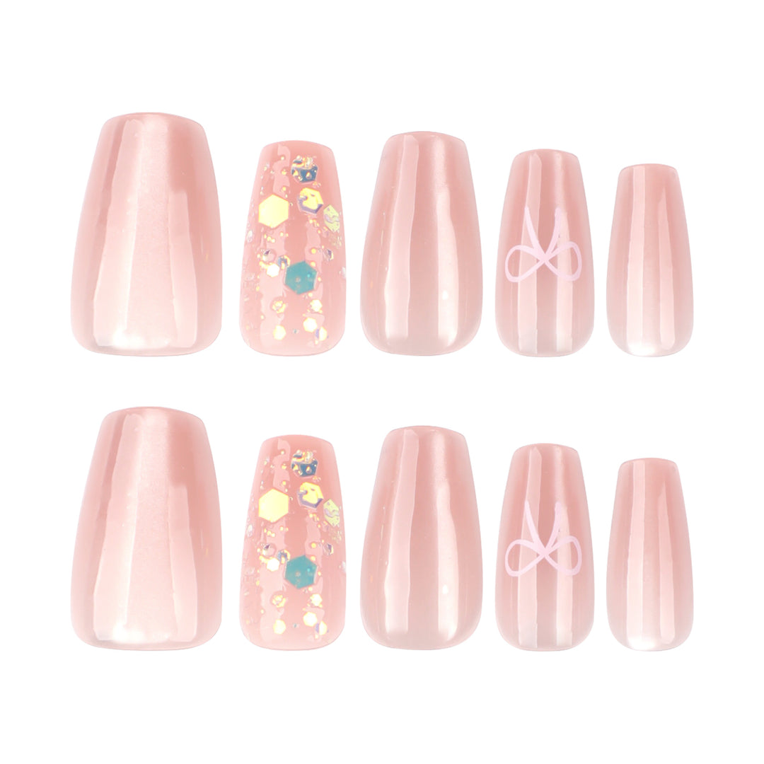 Artful Nail Extensions with Colorful Accents Kalsten
