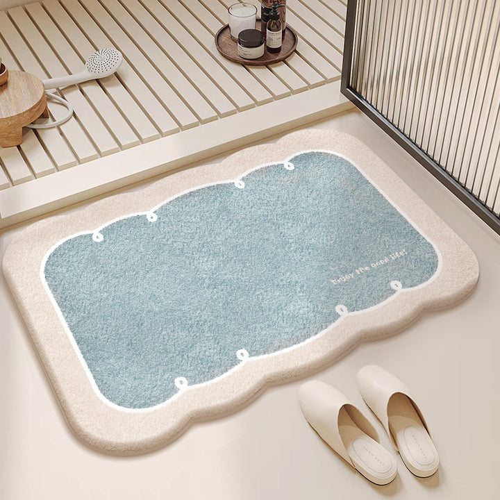 Artistic Semi-Circular Floor Mat