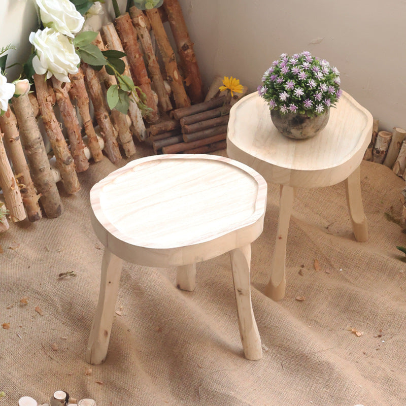 Elegant wood side table Kalsten