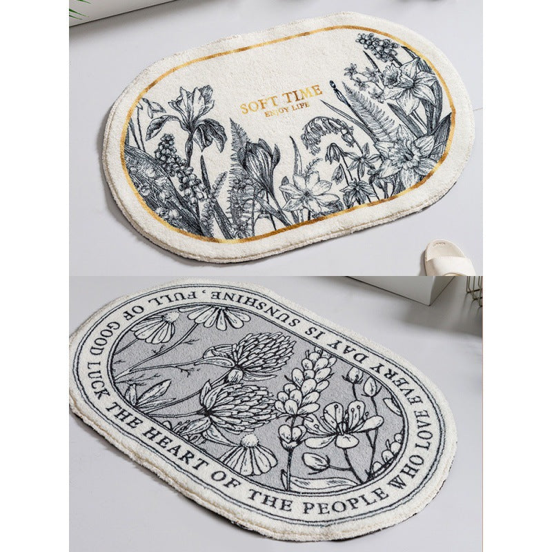 Floral Emblazoned Area Mat Kalsten