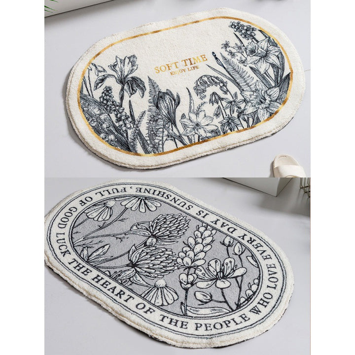 Floral Emblazoned Area Mat Kalsten