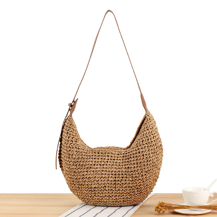 Shoulder bag made of handcrafted natural material Kalsten
