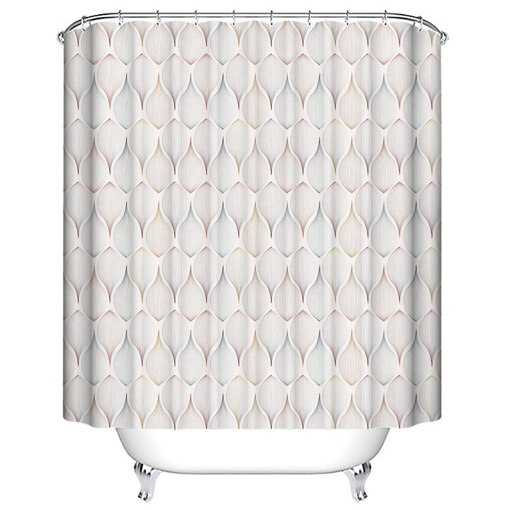 Modern Leaf Textured Shower Curtain Kalsten