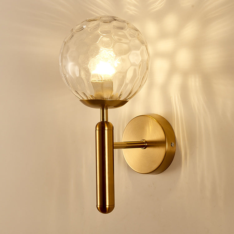 Artistic Clear Globe Wall Sconce