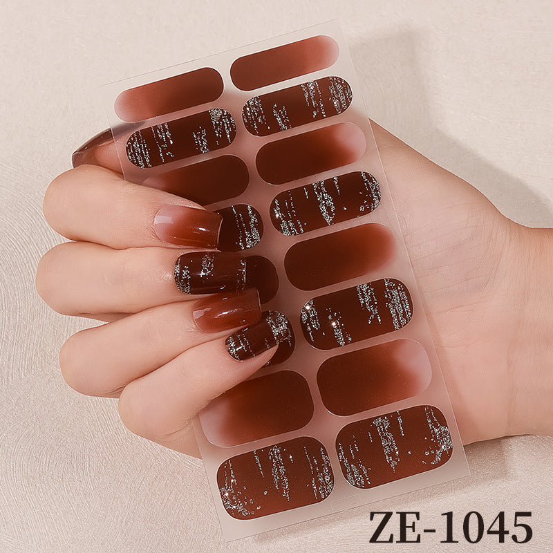 Floral Design Nail Art Wraps