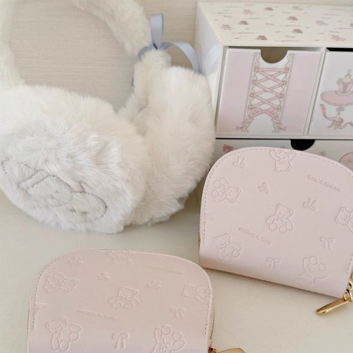 Cute Cartoon-Embossed Mini Pouch Kalsten