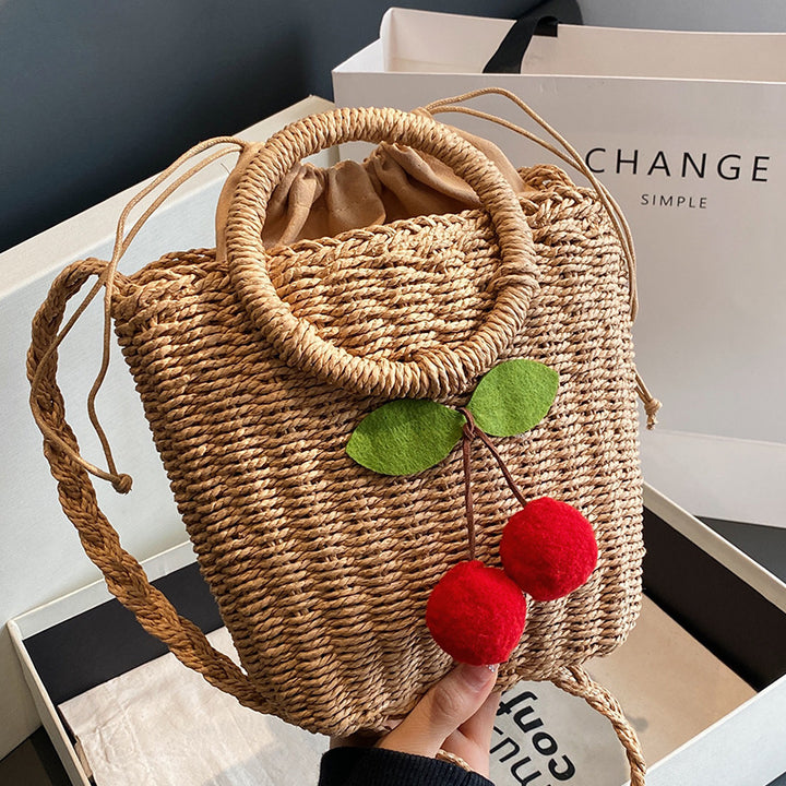 Handcrafted Straw Crossbody Bag