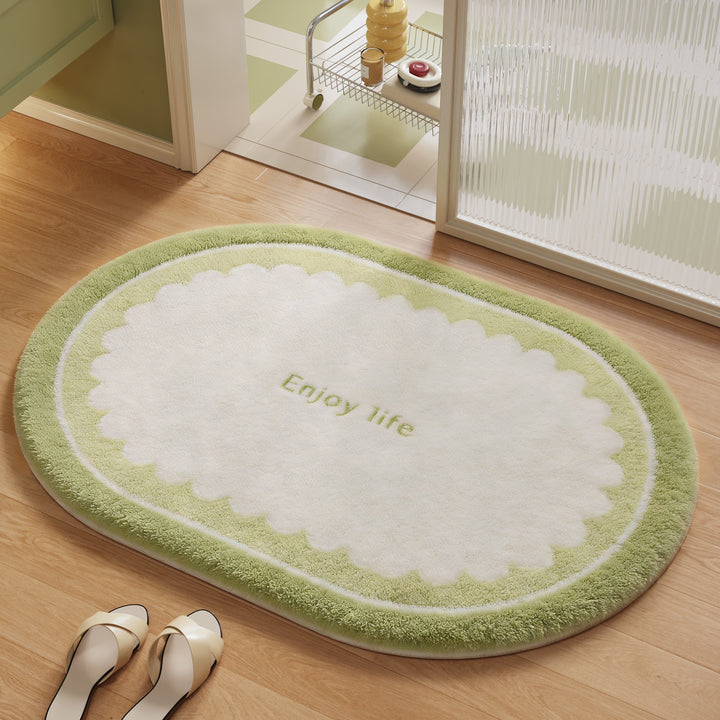 Soft Plush Round Bathroom Rug Kalsten