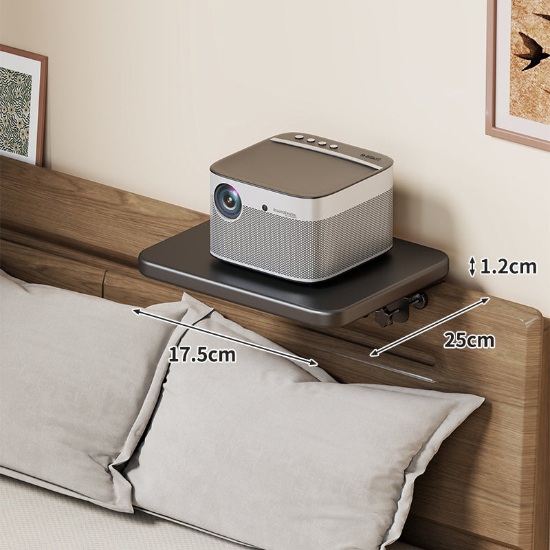 Slim Wall-Mounted Floating Bedside Shelf with Concealed Brackets