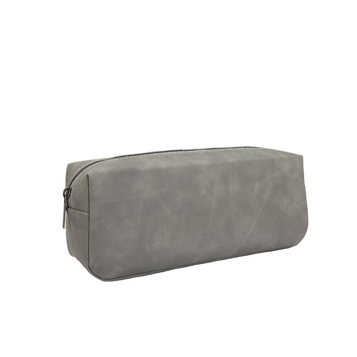 Premium Leather Zippered Pencil Pouch