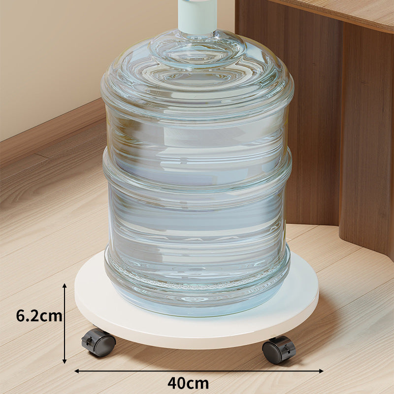 Rolling Wooden Bottle Dolly with Smooth Swivel Casters