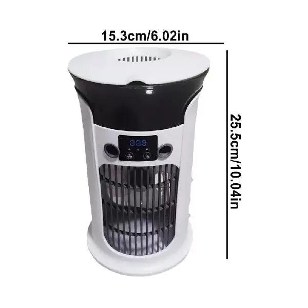 Unisex one size compact portable oscillating tower fan with digital display adjustable airflow and USB charging Kalsten