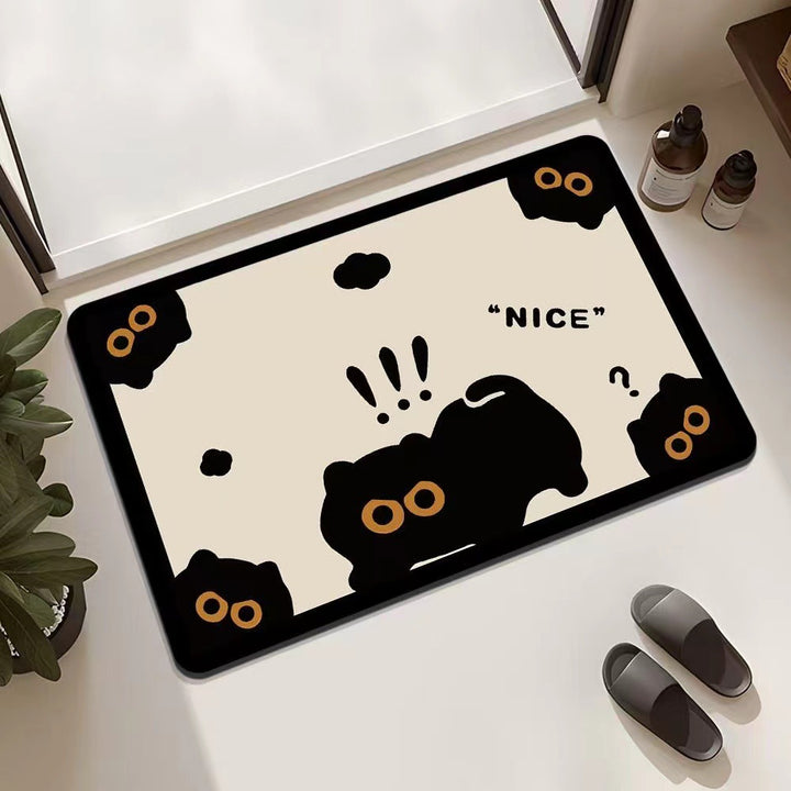 Playful Cat-Themed Entrance Mat Kalsten
