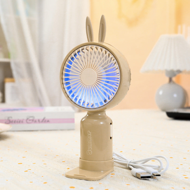 Ladies portable mini hand fan with flexible mounting mechanism Kalsten