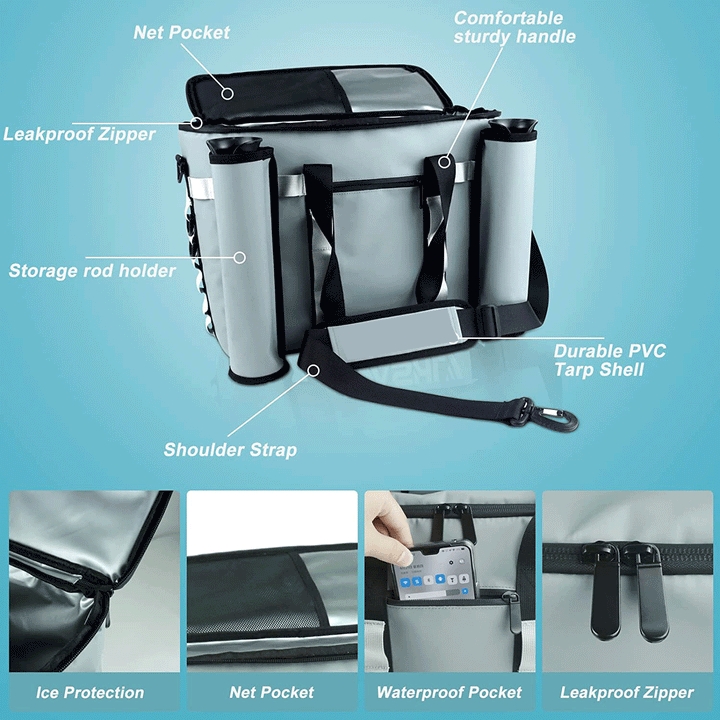 Insulated Fishing Gear Storage Cooler Kalsten