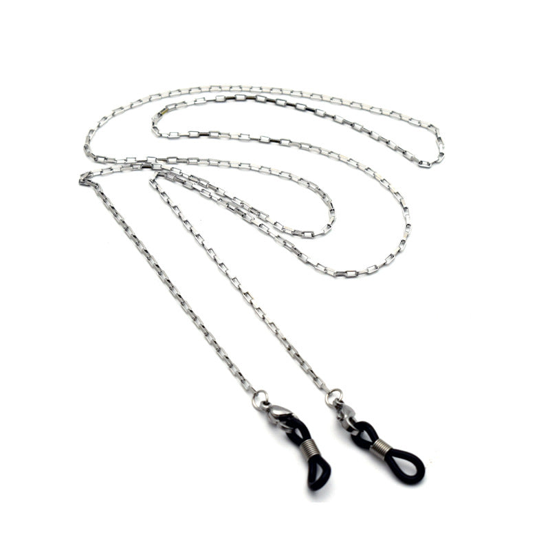 Sleek Silver Chain Eyewear Holder Kalsten