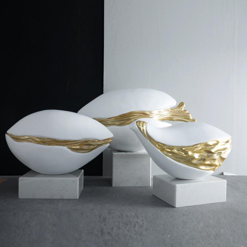 Artistic Shell-Inspired Sculpture