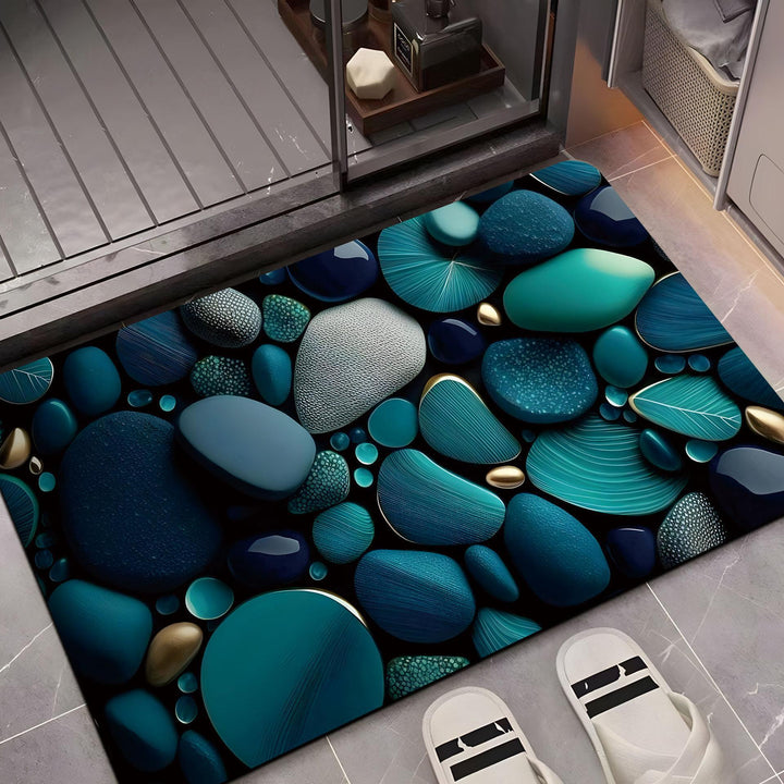 Decorative Pebble Pattern Area Mat Kalsten