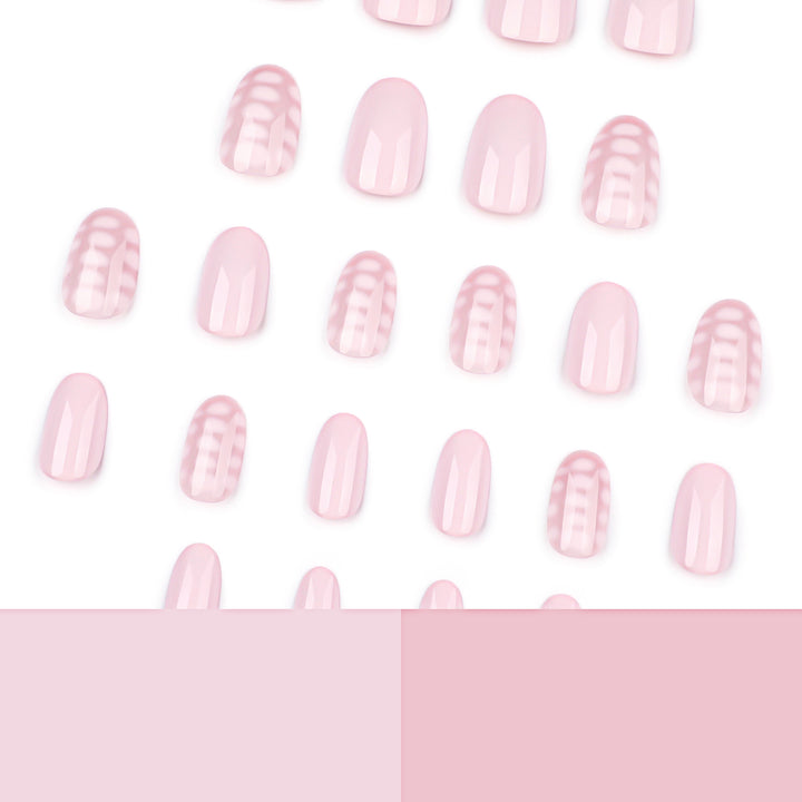 Artistic nail art with elegant lines and delicate design Kalsten