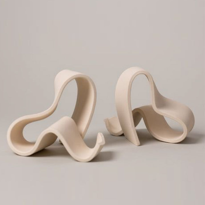 Abstract Decorative Ribbon Sculpture