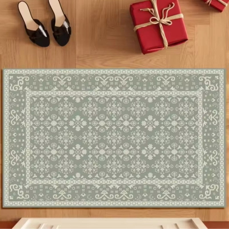 Vintage Flower Pattern Rug