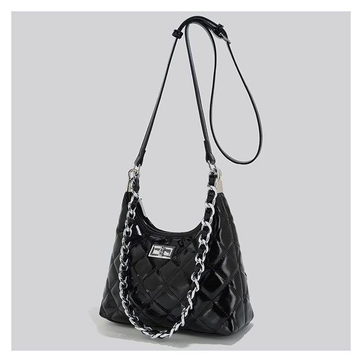 Quilted Chain-Handled Shoulder Bag Kalsten