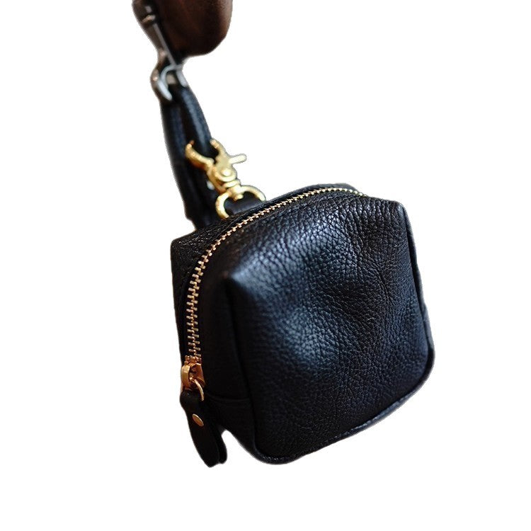 Compact Leather Coin Pouch