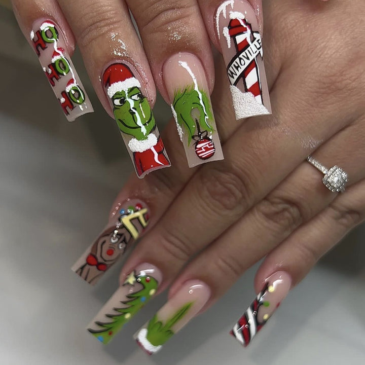 Christmas-Themed 3D Nail Art Set Kalsten