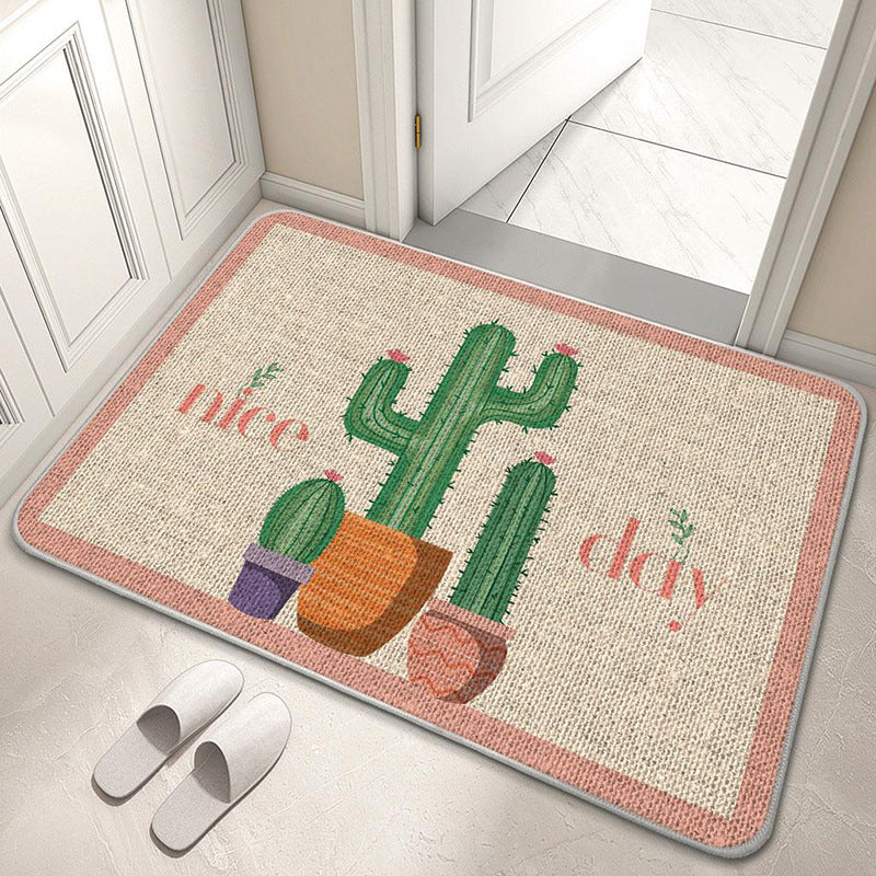 Decorative Floral Welcome Mat Kalsten