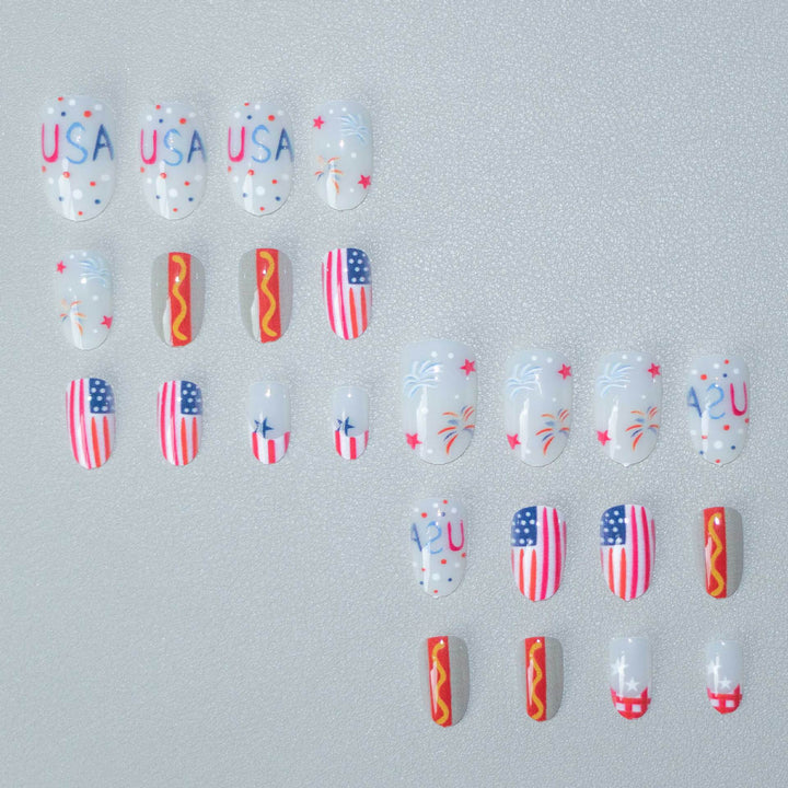 Patriotic Themed Nail Art Kit