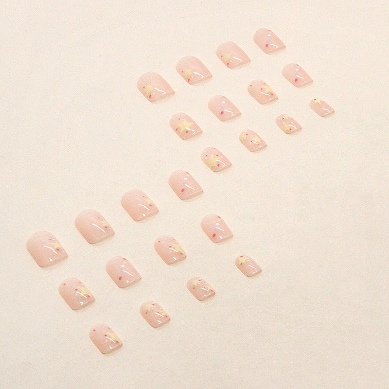 Artistic Star-Themed Press-On Nail Tips Kalsten