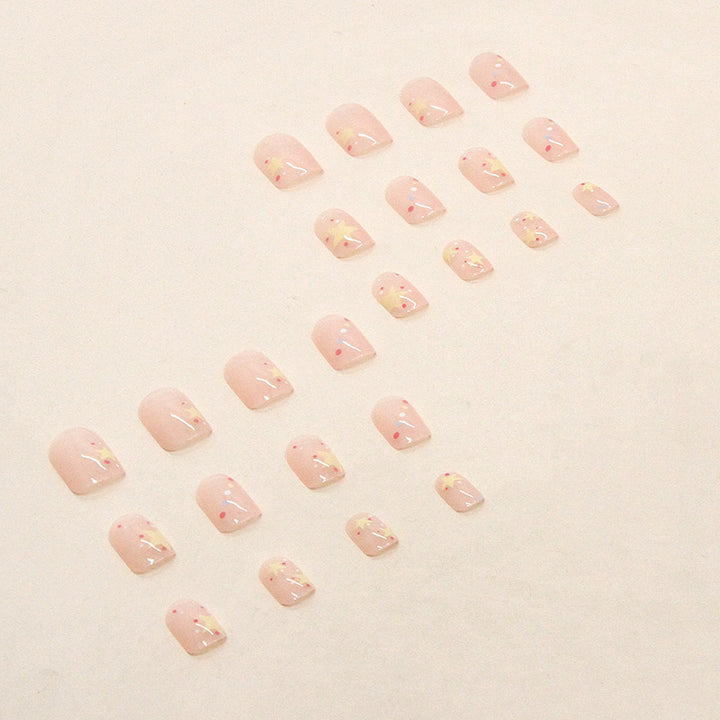 Artistic Star-Themed Press-On Nail Tips Kalsten