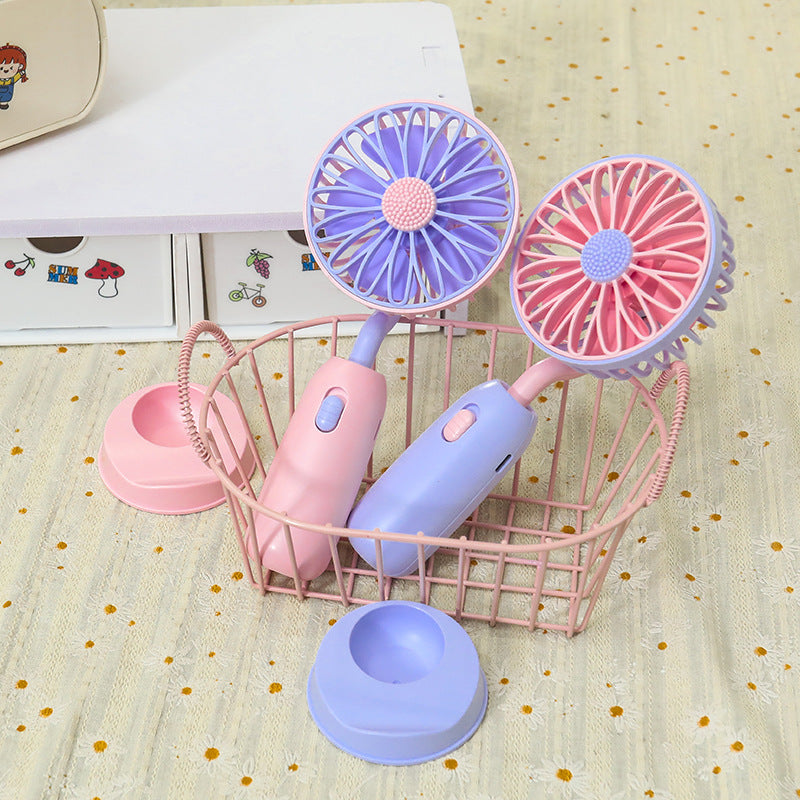 Women's Portable Hand Fan with Gentle Rotation Function Kalsten