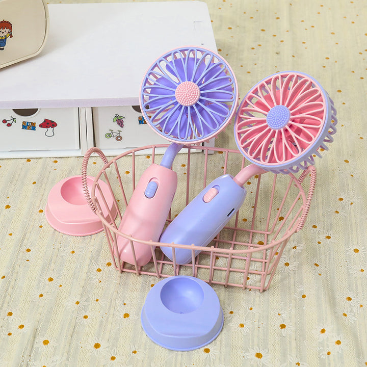 Women's Portable Hand Fan with Gentle Rotation Function Kalsten