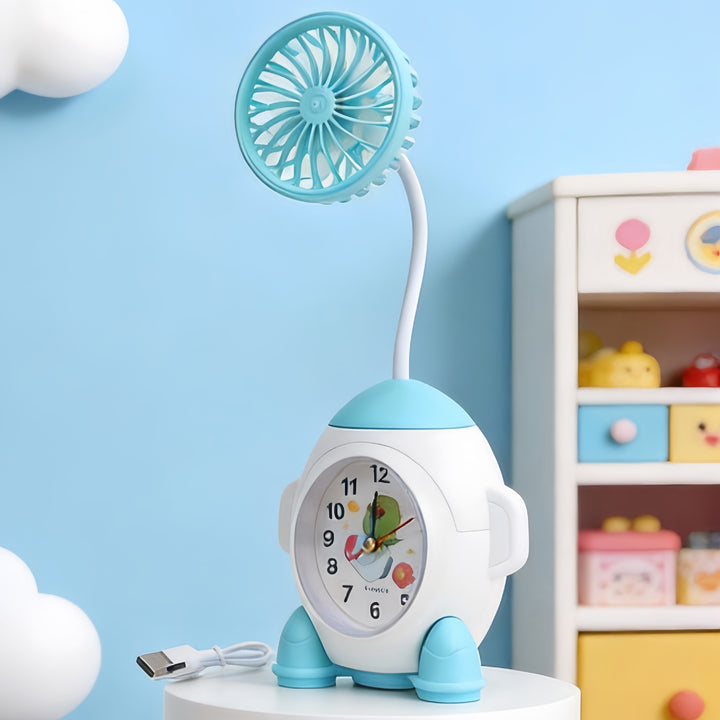 Women Multifunctional Table Clock with Fan Kalsten