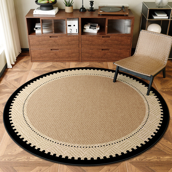 Textured Round Area Rug