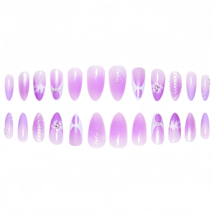 Artistic Floral Fantasy Press-On Nail Extensions Kalsten