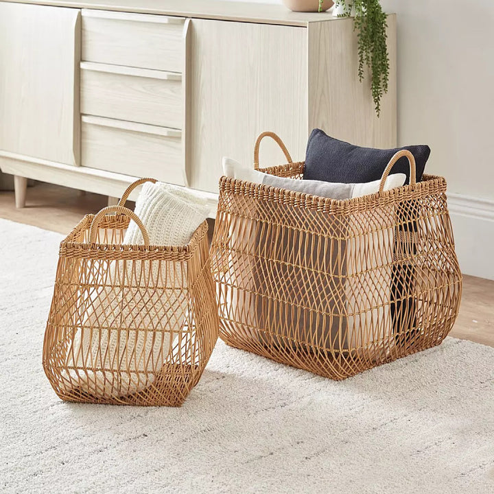 Handwoven Storage Basket with Open Design Kalsten