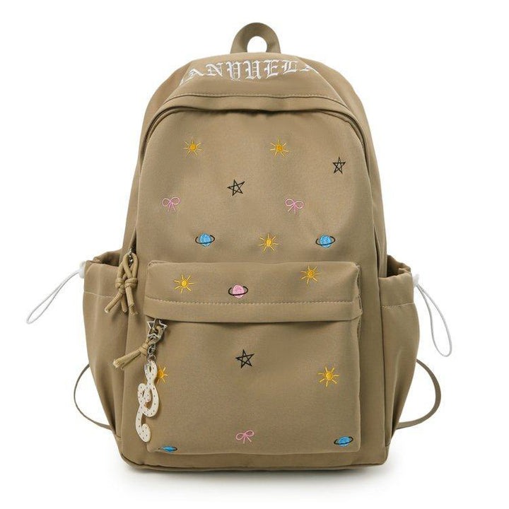 Trendy Embroidered Backpack