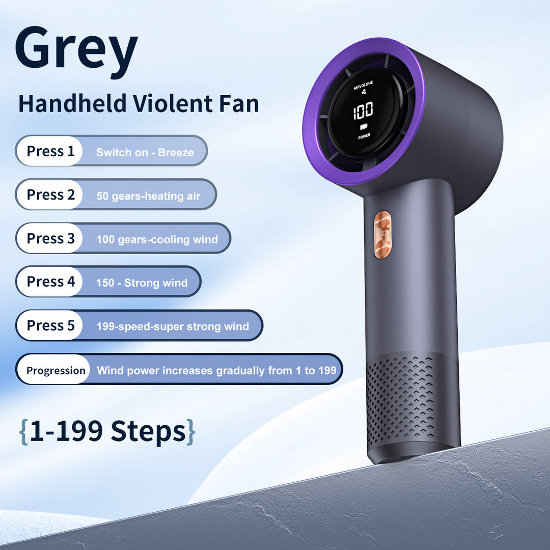 Unisex nan high-power digital handheld hair dryer with precise multi-step airflow Kalsten