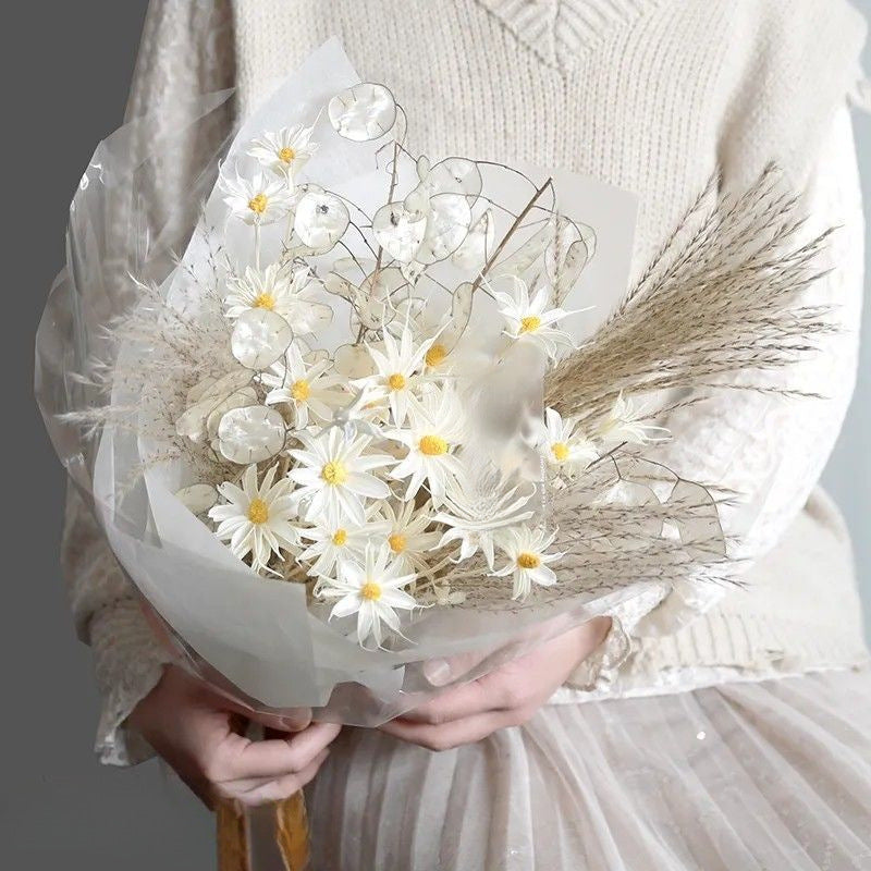 Vibrant Artificial Floral Bouquet with Stylish Packaging