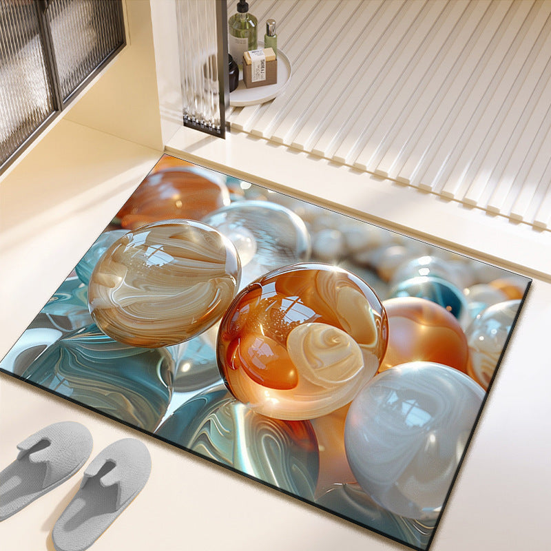 Artistic Photo-Printed Bath Mat