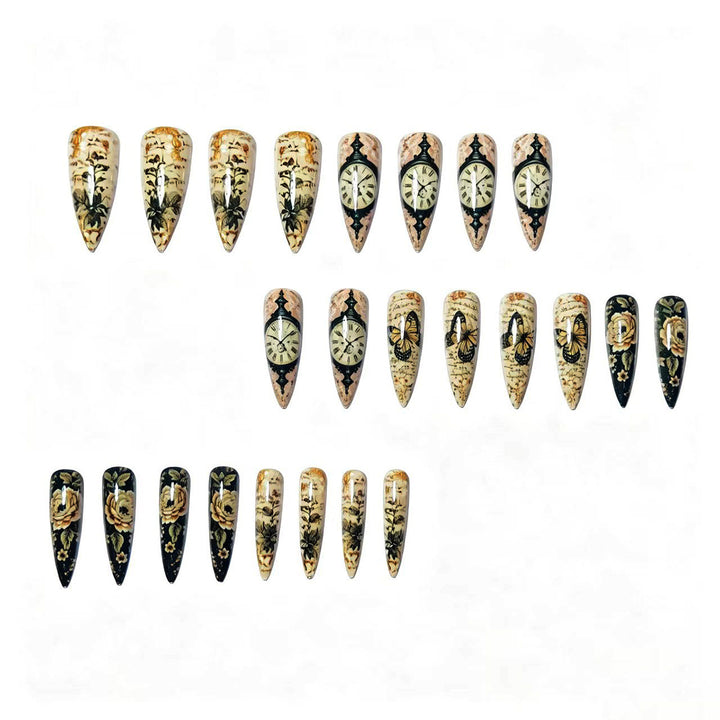 Creative Art Nails with Vintage Inspired Design Kalsten