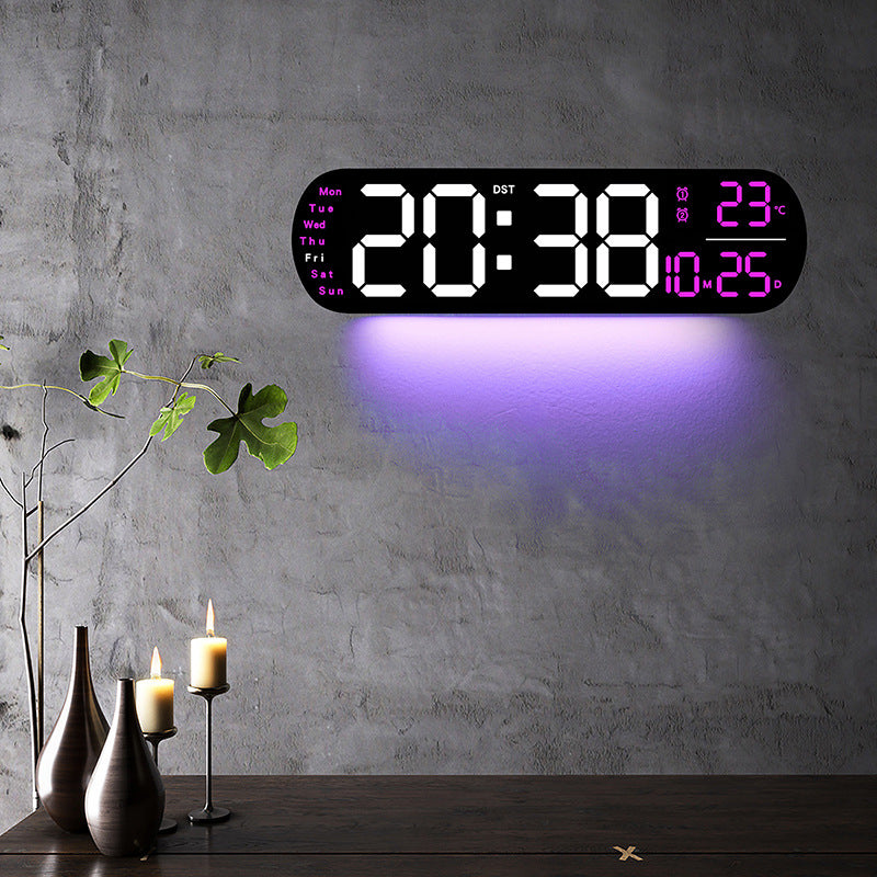 Digital LED alarm clock with large display and temperature display Kalsten