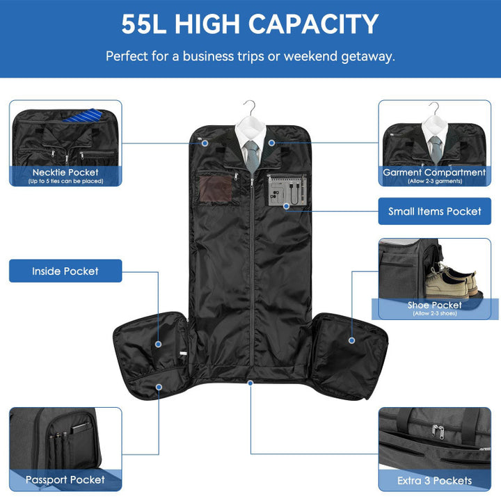 Multifunctional Sports Travel Bag with Multiple Compartments Kalsten