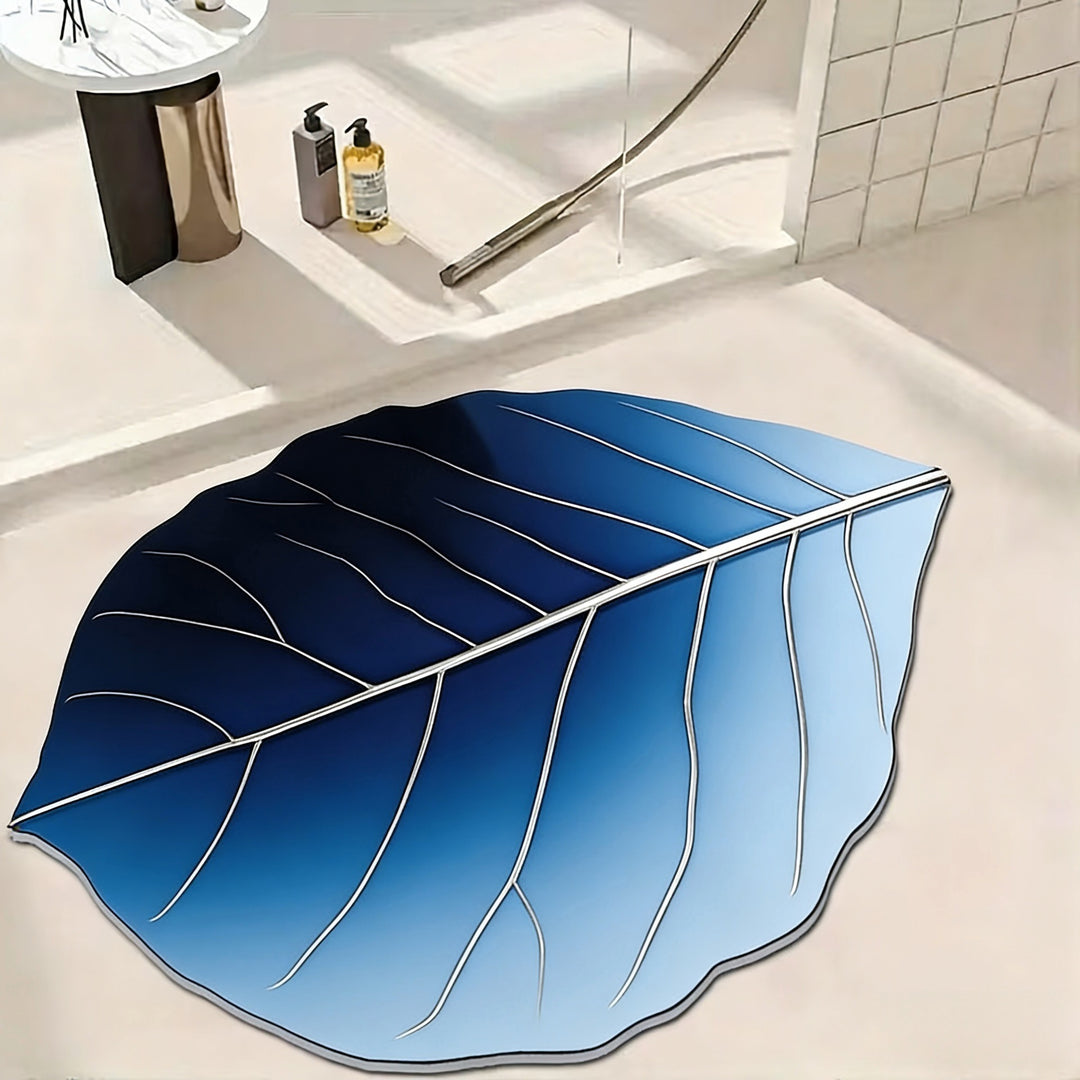 Leaf-Shaped Decorative Bath Mat