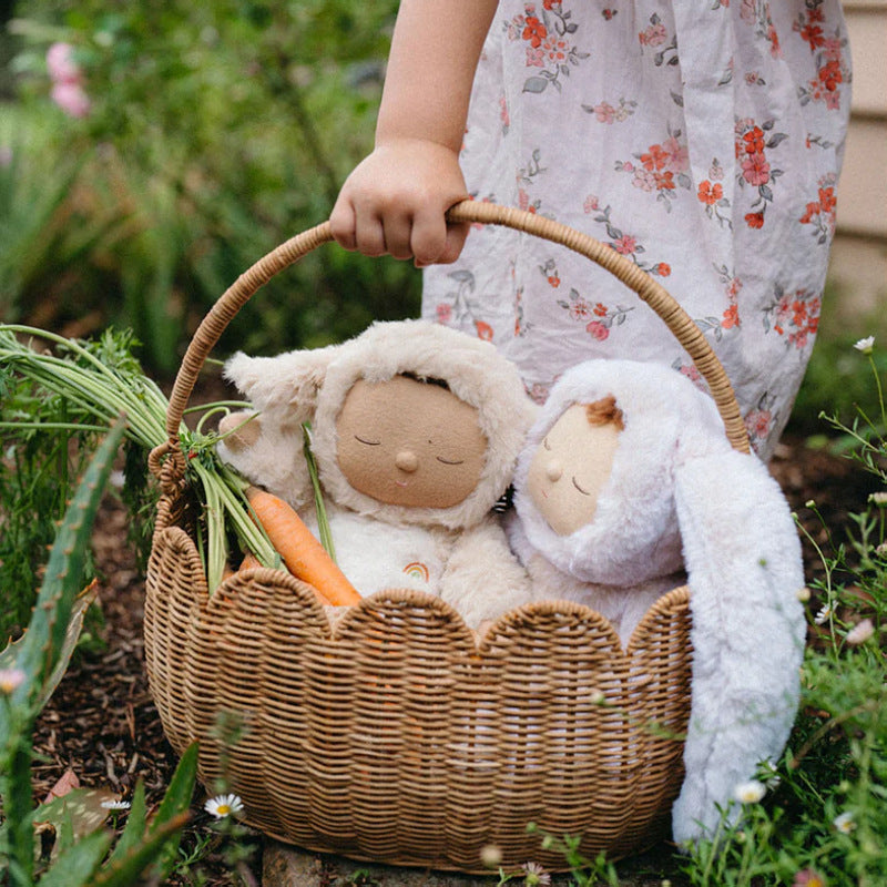 Handmade storage basket for dolls Kalsten