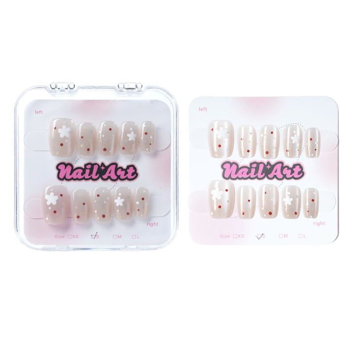 Floral Decorative Press-On Nail Set Kalsten