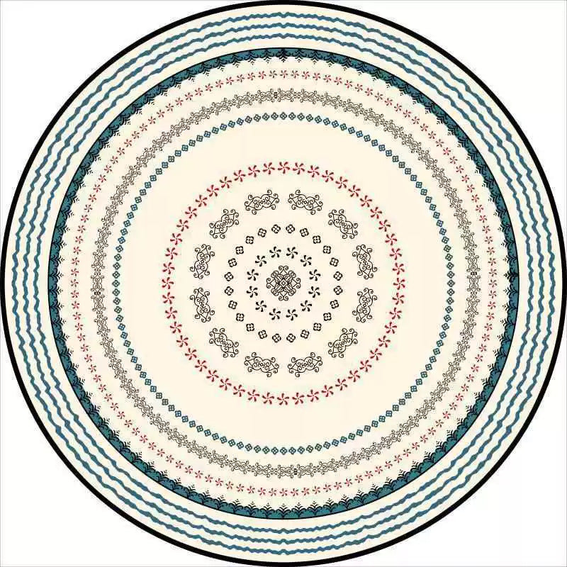 Round Vintage Area Rug