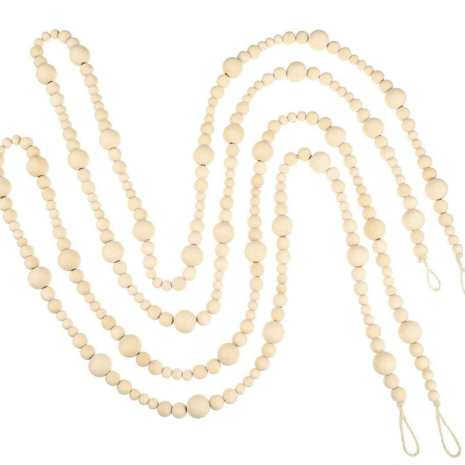Decorative Wooden Bead Garland Kalsten